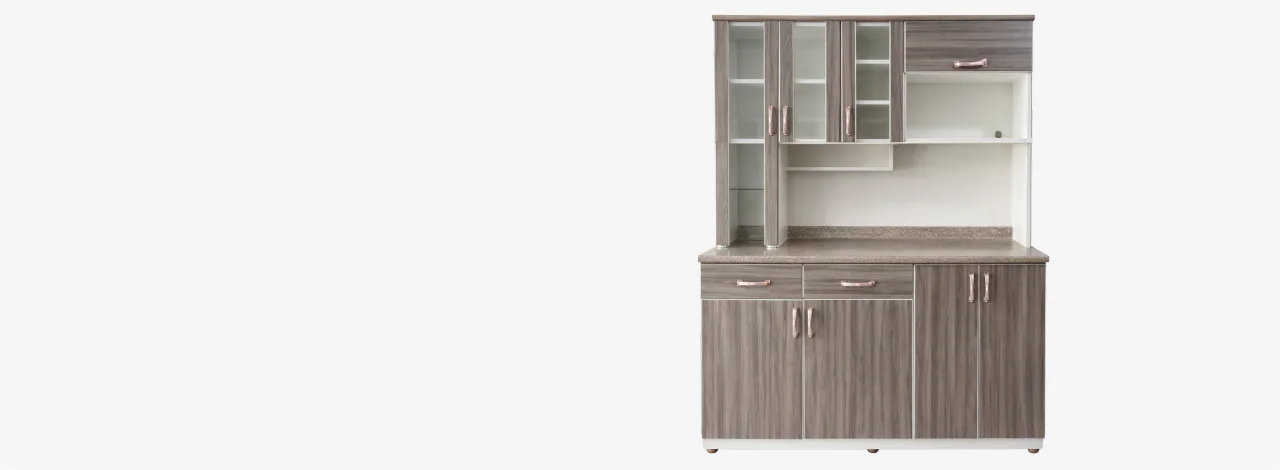 Mueble repostero de cocina modelo Toscani en melamina de 18mm, diseño moderno fabricado por Decora360 en Lima con envíos a todo el Perú, contamos con taller propio.